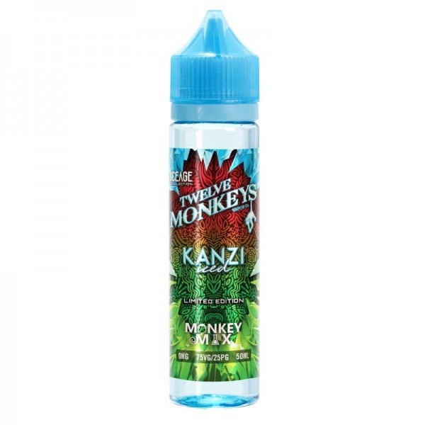 12 Monkeys Kanzi Iced-50ml Shortfill-0 mg 12 Monkeys Kanzi Iced-50ml Shortfill-0 mg