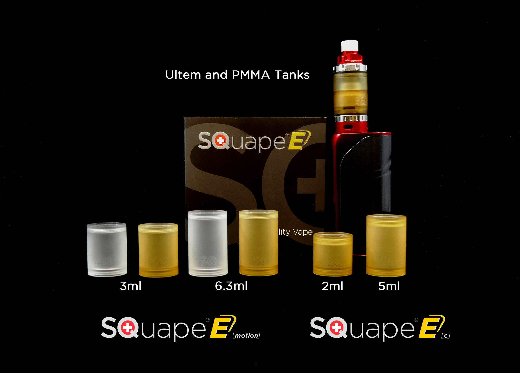 Squape E Tankgläser Versionen