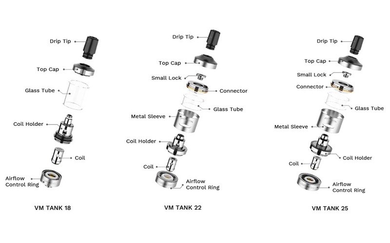 Vaporesso VM Tank teile