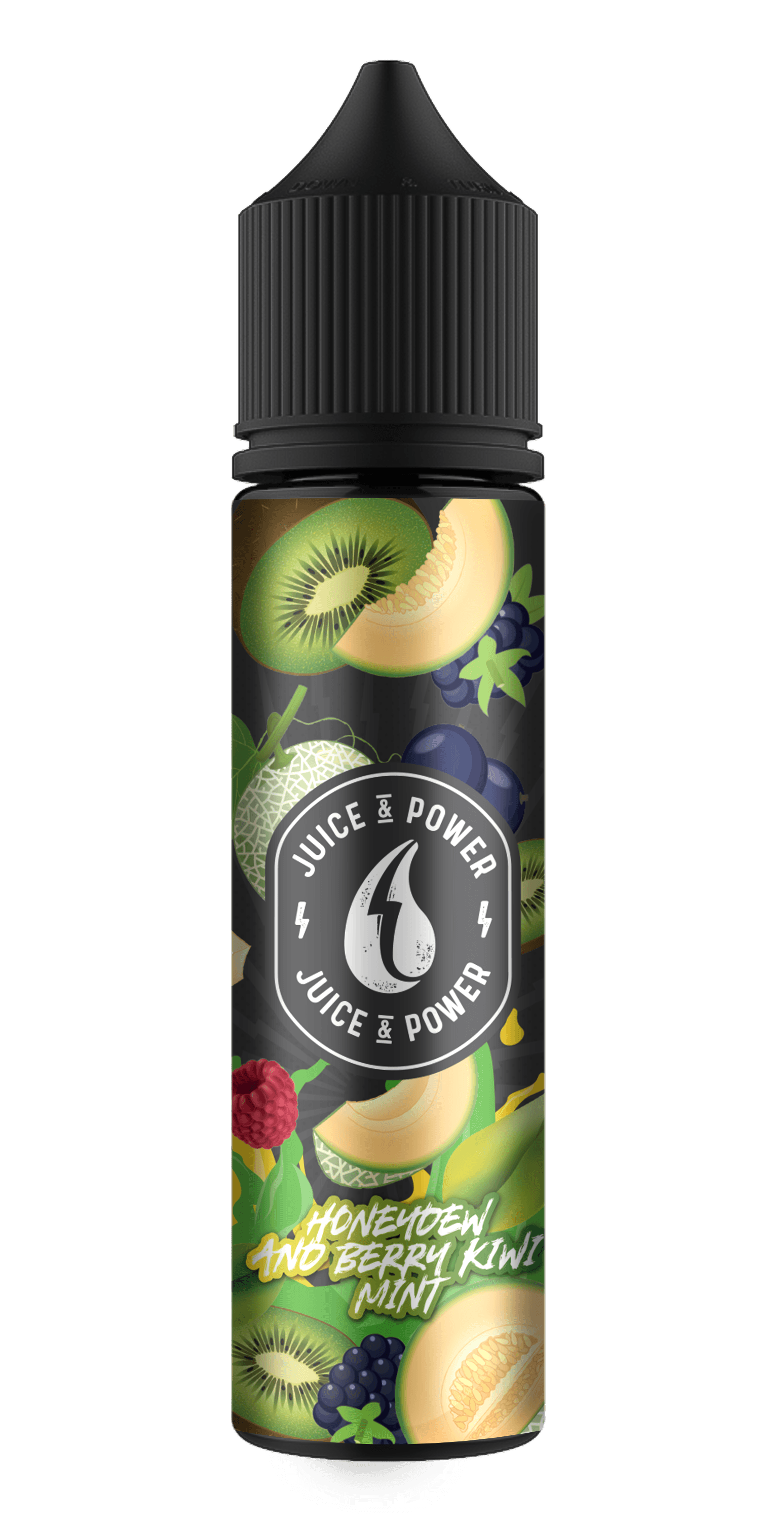 Juice & Power Honeydew & Berriy,Kiwi,Mint Ansicht Flasche