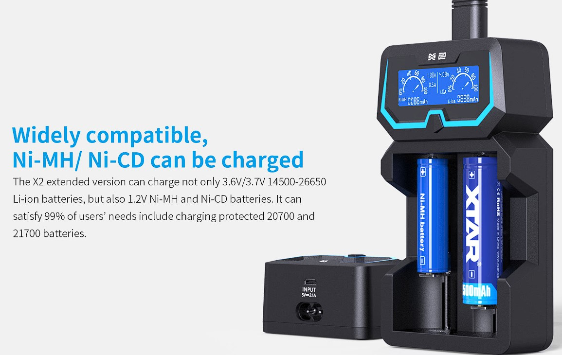 Xtar X2 Kompatibilität