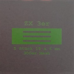 The Real M Zeus X 3er SS316 Mesh Packungsaufdruck