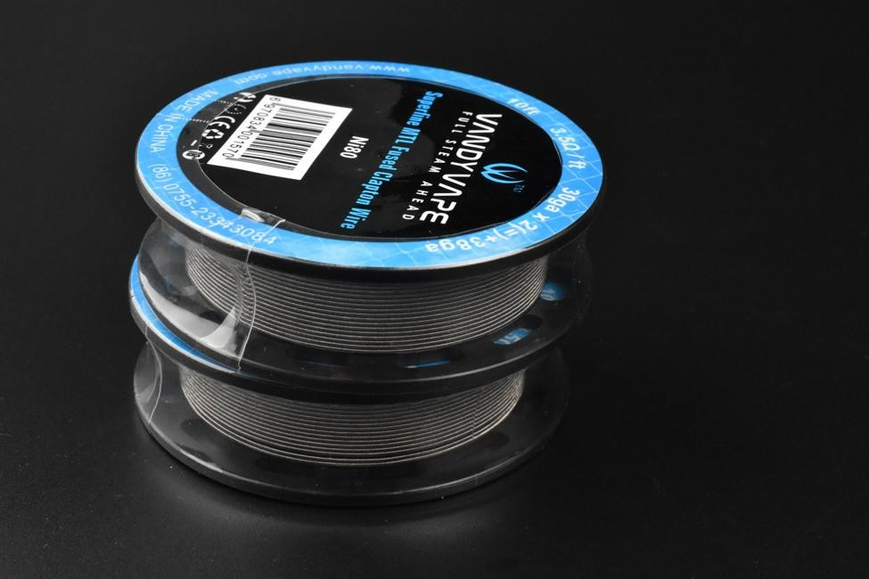 Vandy Vape Ni80 Superfine MTL Fused Clapton Wire Vandy Vape Ni80 Superfine MTL Fused Clapton Wire
