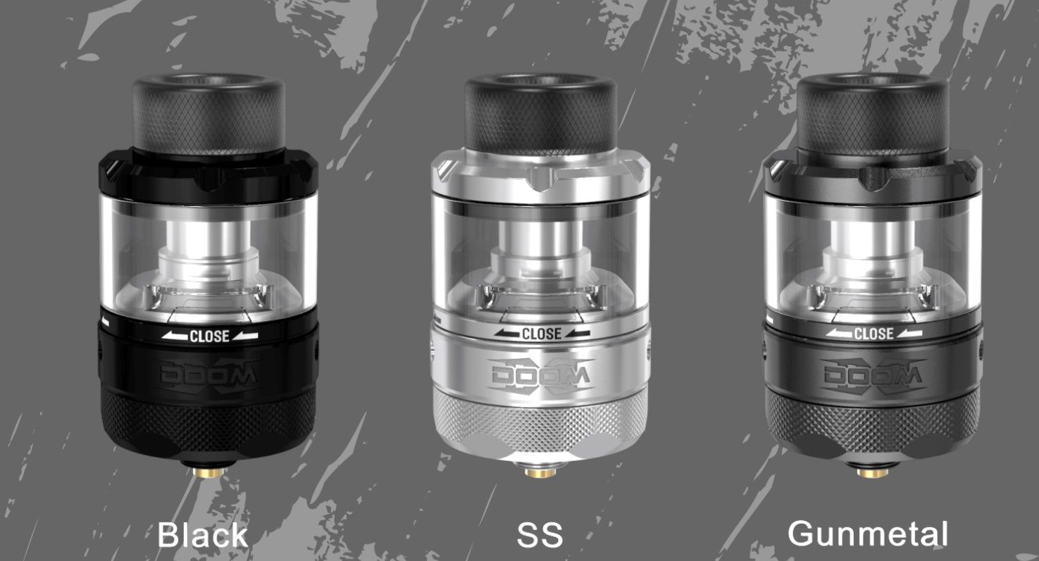 Damn Vape Doom X RTA Ansicht alle Farben