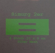 The Real M Simurg 2er SS316 Mesh Ansicht Packungsaufdruck