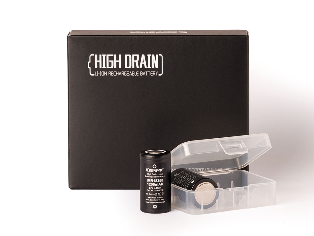 Keenpower IMR18350 1200mAh Lieferumfang