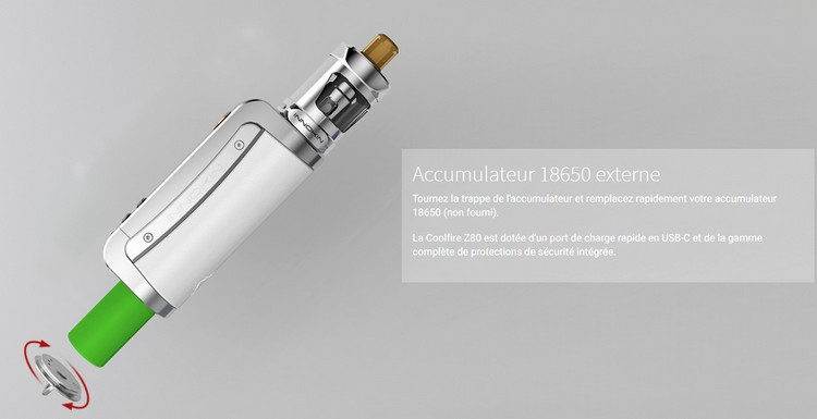 Innokin Coolfire Z80 Kit Akku