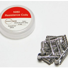 Crazy Wire Pre-Made Ni80 Gatlin Coils 0.15 Ω mit Schachtel