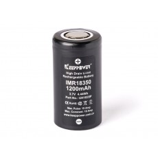 Keenpower IMR18350 1200mAh Ansicht stehend