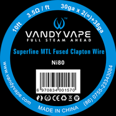 Vandy Vape Ni80 Superfine MTL Fused Clapton Wire 2