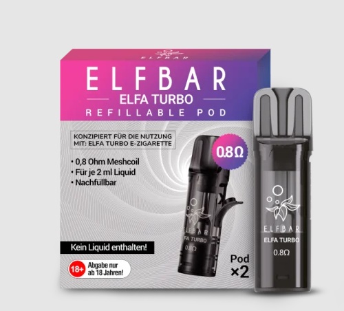 Elfbar Elfa Turbo nachfüllbarer Pod (leer) Elfbar Elfa Turbo nachfüllbarer Pod (leer)