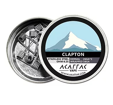 Clapton SS316L Akattak Clapton Fertig Coil SS316-Clapton SS316L 26GA*2+38GA